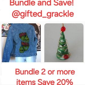 Bundle 2 or more items Save 20% New Vintage Handcrafted Shoes Art Clothing